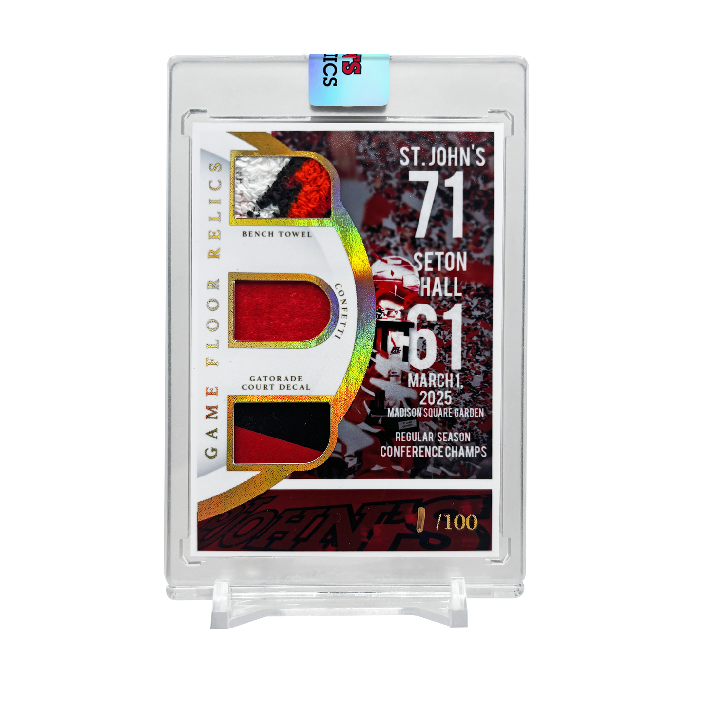 Championship Game Floor Relic Card - Only 100 Made